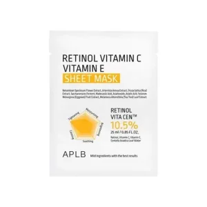 APLB Retinol Vitamin C Vitamin E Sheet Mask (1 pcs)
