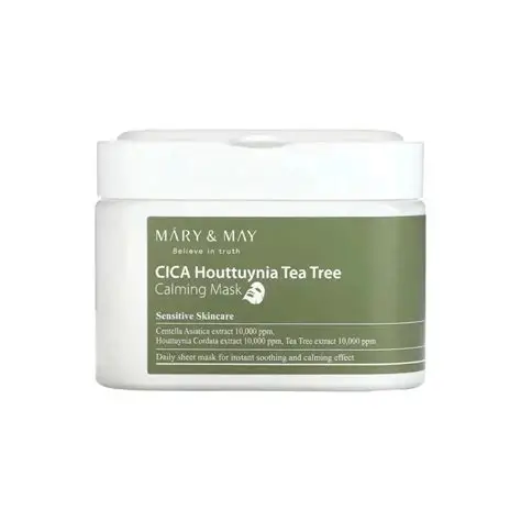 MÁRY & MAY CICA Houttuynia Tea Tree Calming Mask (30 pcs)