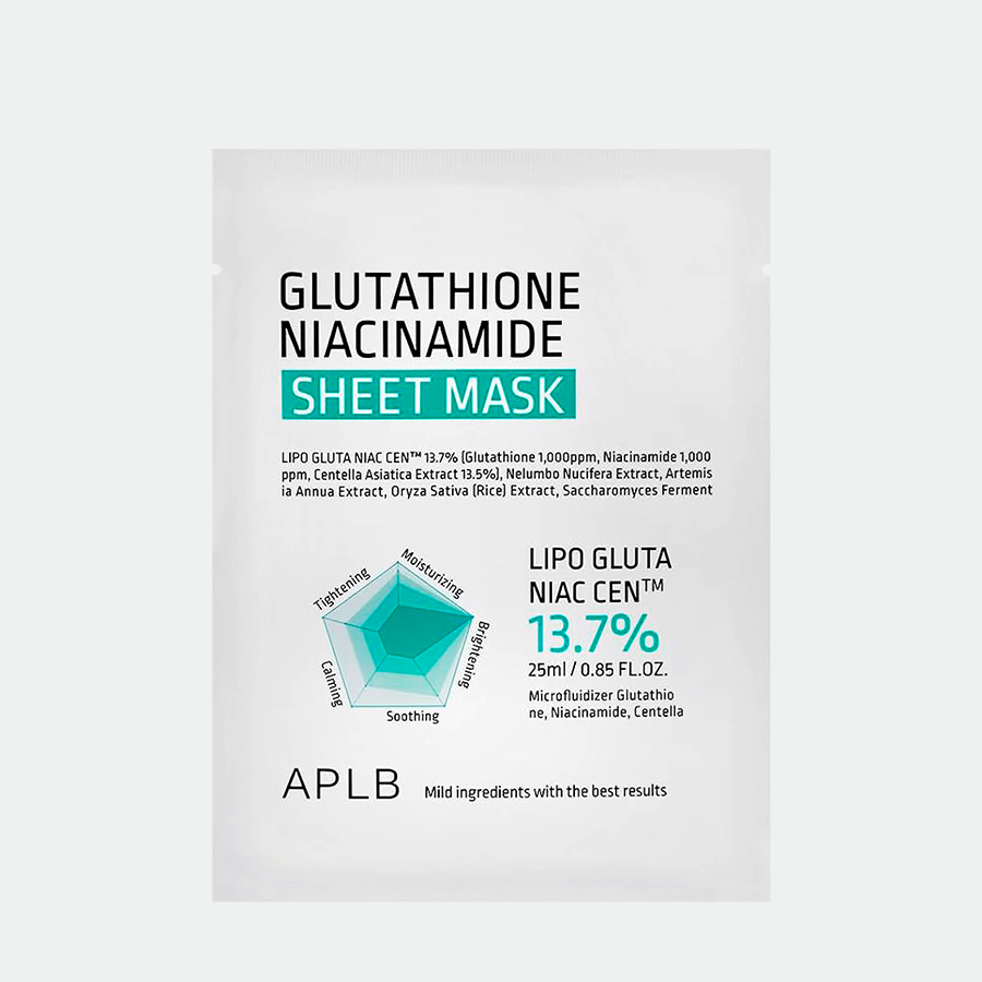 APLB Glutathione Niacinamide Sheet Mask (1 pcs)