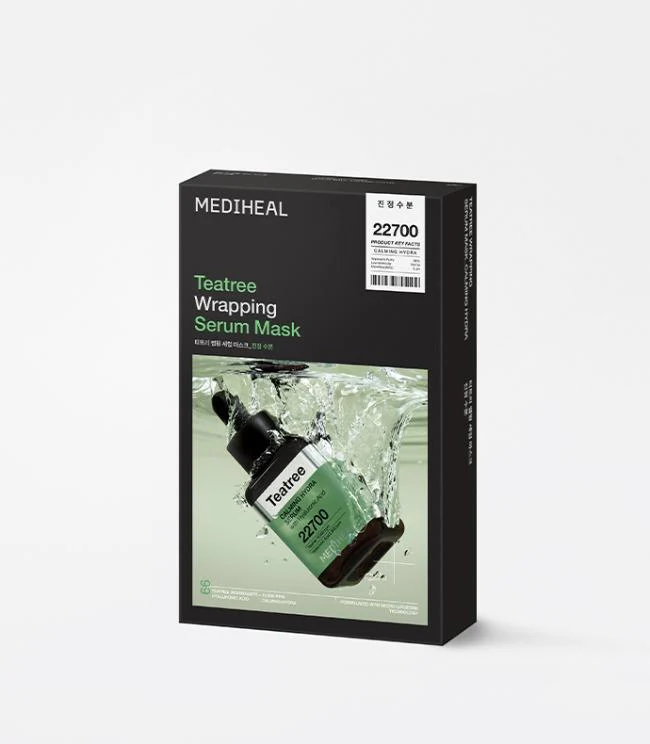 MEDIHEAL Teatree Wrapping Serum Mask Calming Hydra (10 pcs)